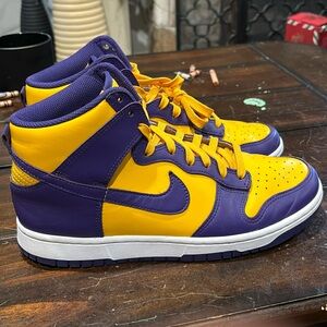 Mens Nike Dunk High Lakers. Size 9 men’s. No box